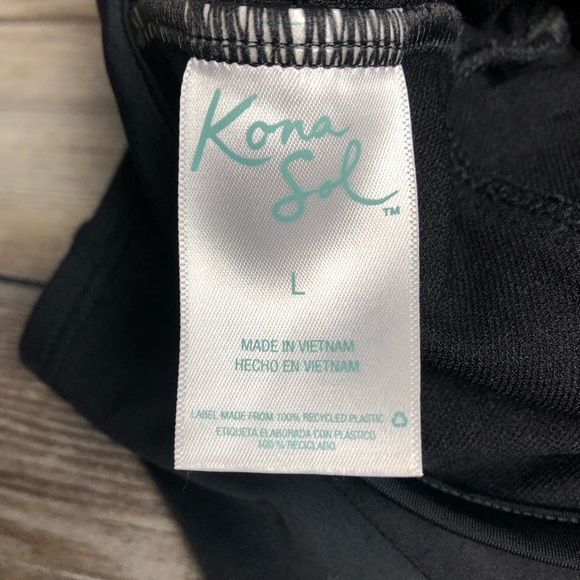 ❌SOLD❌Kona Sol One Piece Swimsuit Bathing Suit size Large adjustable black - Picture 6 of 10